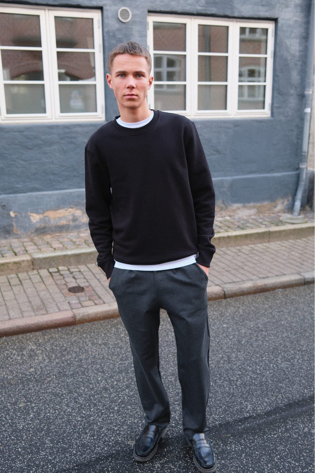 Performance Pants Wide - Grigio melange