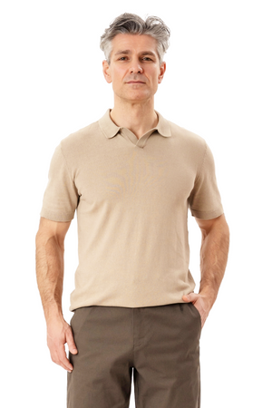 Nathan Knit Polo - Sand