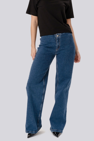 Jeans larghi Miley - Blu medio