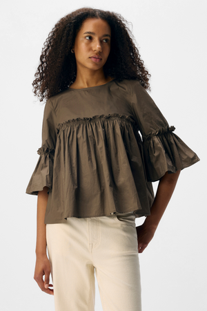 Hope Neck Top - Morel