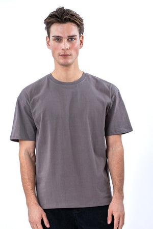 T-shirt squadrata - Grigio scuro