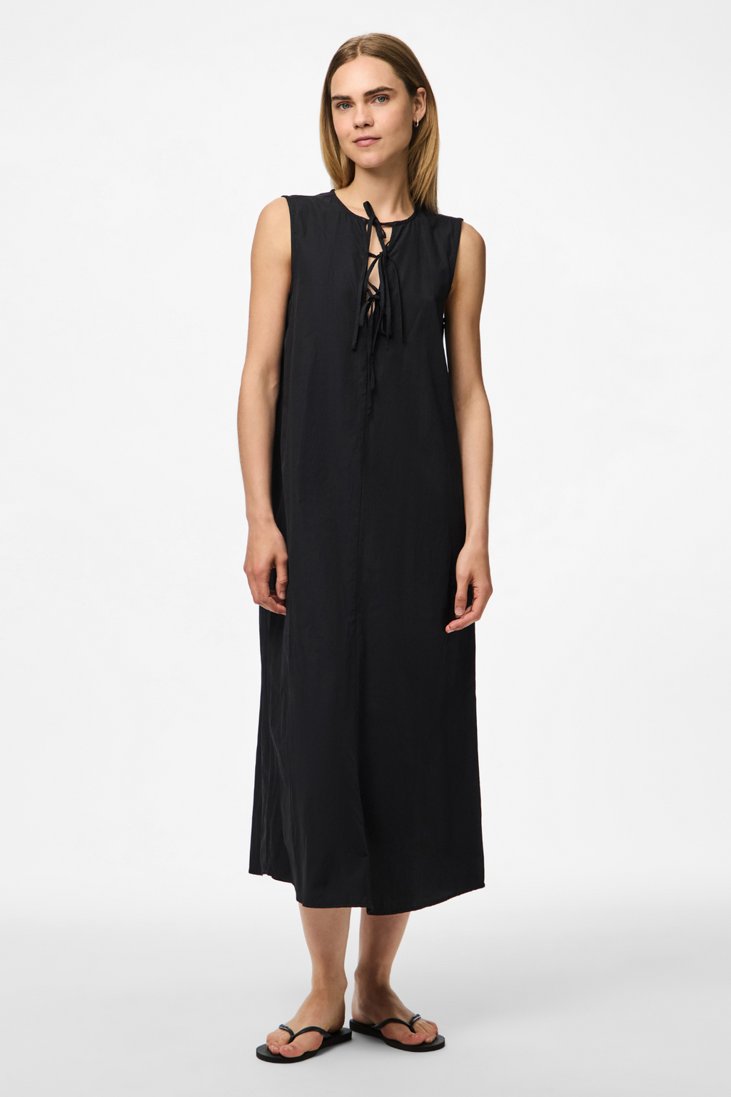 Jenna Tie Dress - Nero