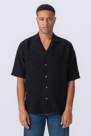 Camicia a maniche corte - Nero