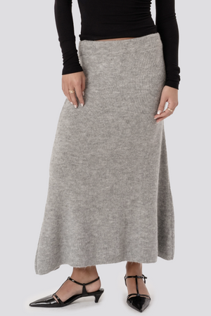 Gonna in maglia Nova - Grigia
