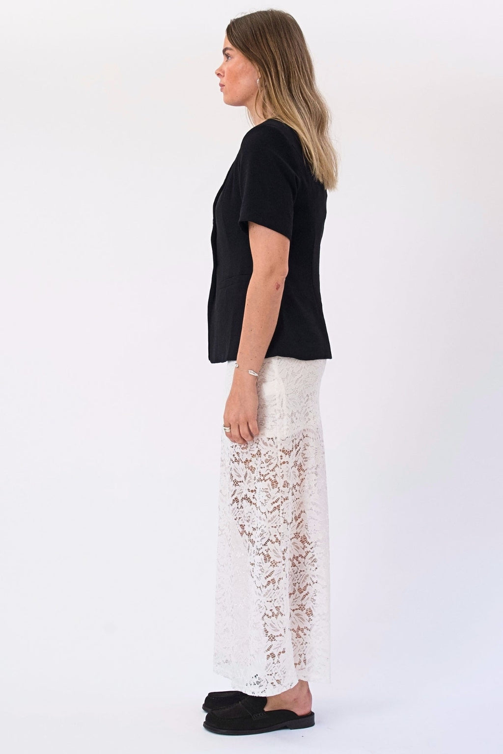 Gonna lunga in pizzo Amara - Bianca