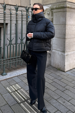 Giacca a puffer corta - Nero