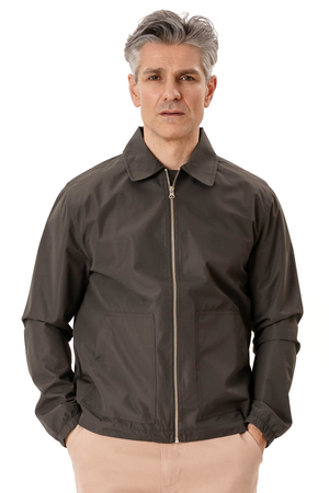 Milan Zipper Jacket - Khaki
