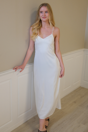 Abito con cinturino elina - bianco