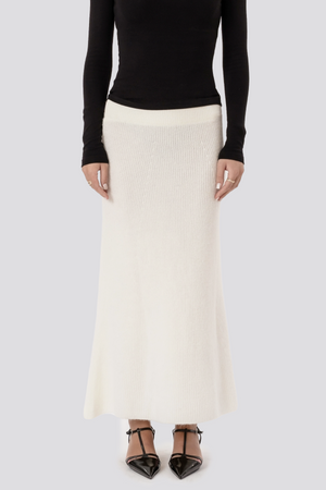 Gonna in maglia Nova - Bianca