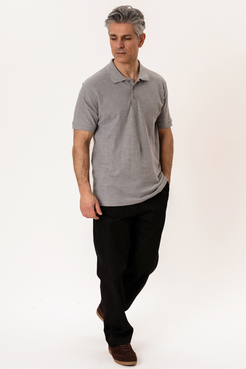 Basic Polo - Grigio