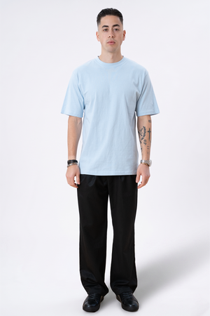 Pesante Oversized Maglietta - blu in polvere