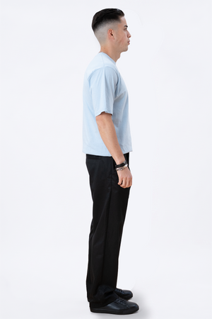 Pesante Oversized Maglietta - blu in polvere
