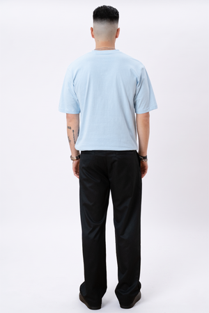 Pesante Oversized Maglietta - blu in polvere