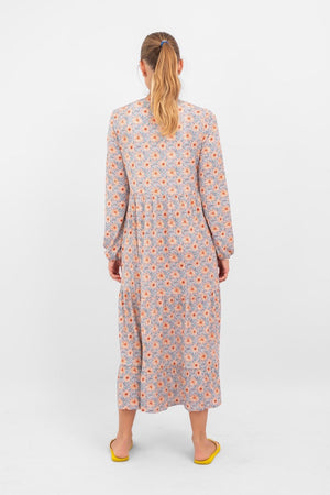 Abito fiorito Julia - Blu