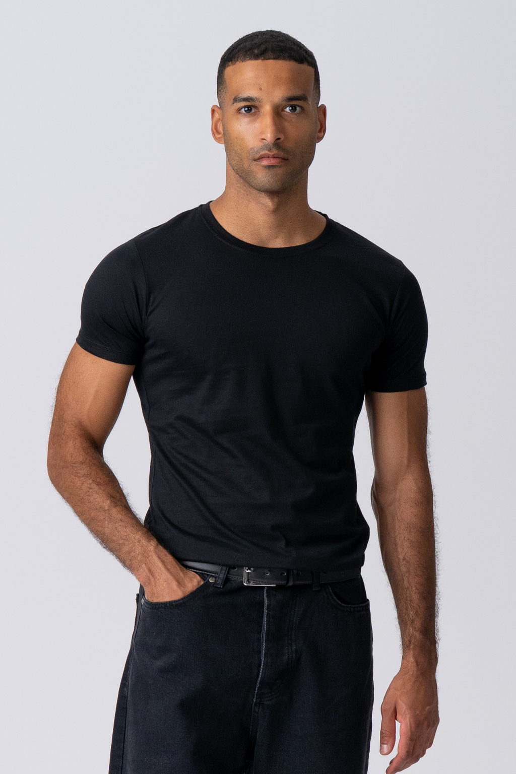 T -shirt muscolare - nero