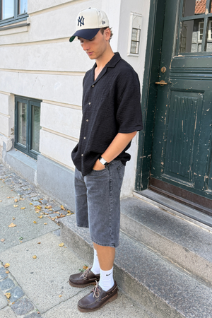 Camicia a maniche corte - Nero