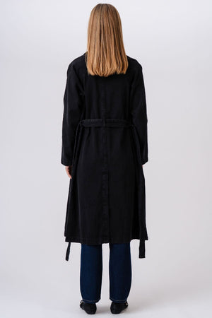 Denim Trenchcoat - Dark Blue