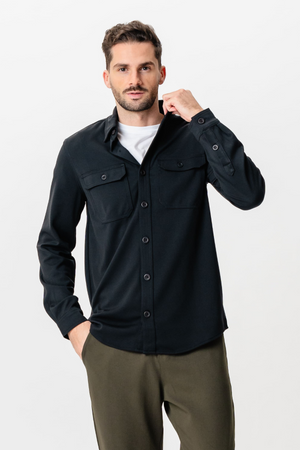 Performance Regular Openshirt - nero