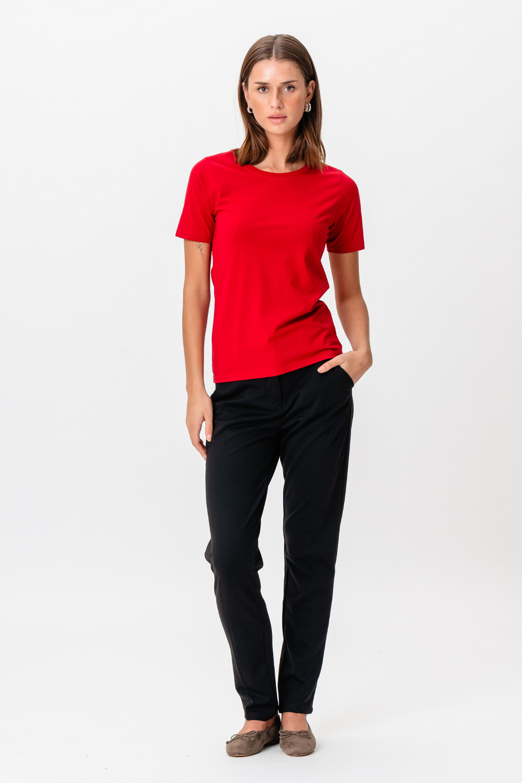 T -shirt di base - rosso