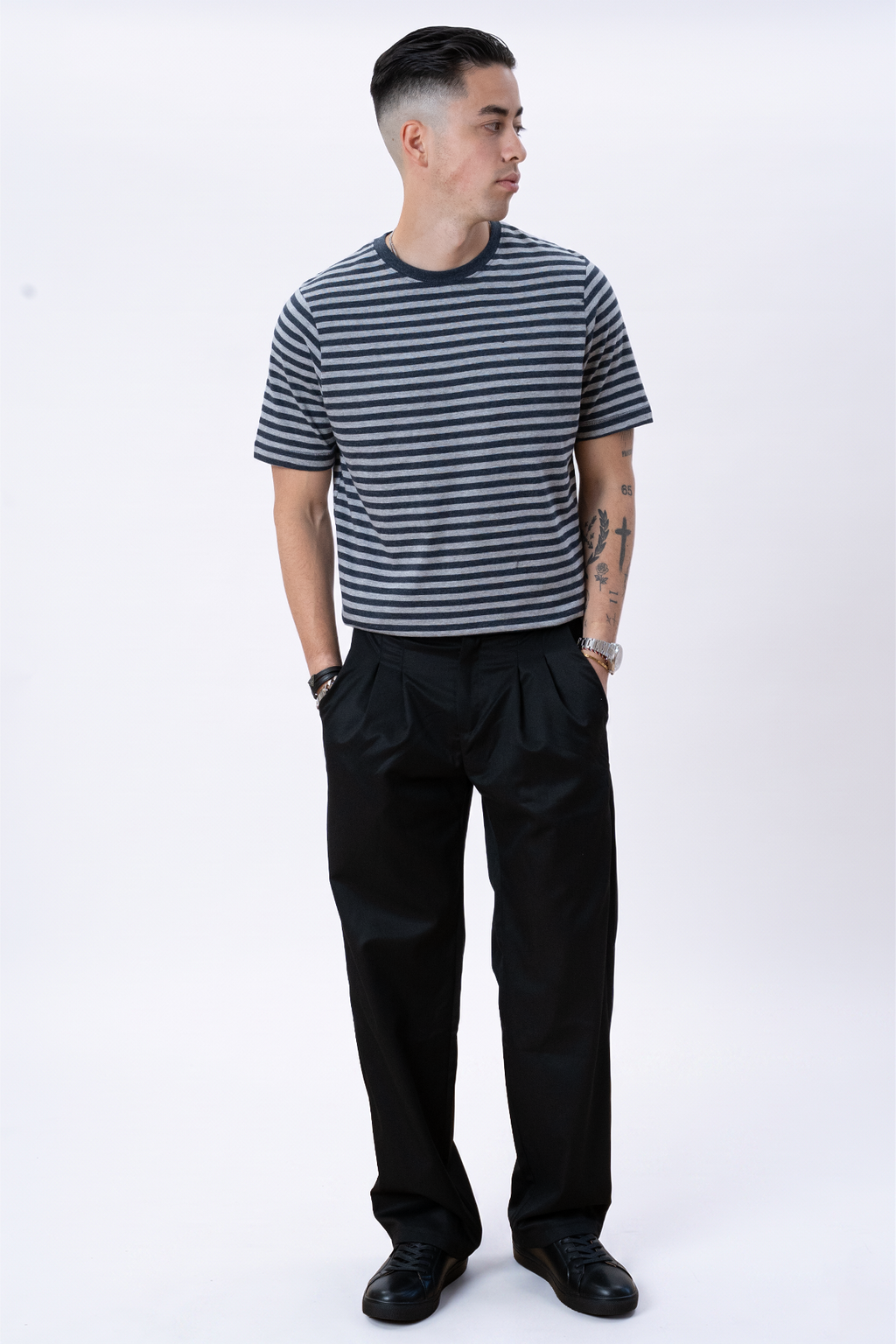 Stripe NøRregade - Grigio nero chiazzato
