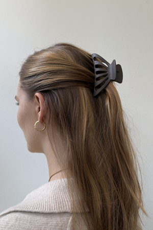 Clip di artigli cavi - caffè