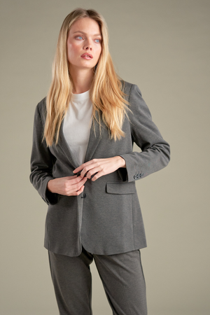 Blazer dalla vestibilità classica - Grigio scuro