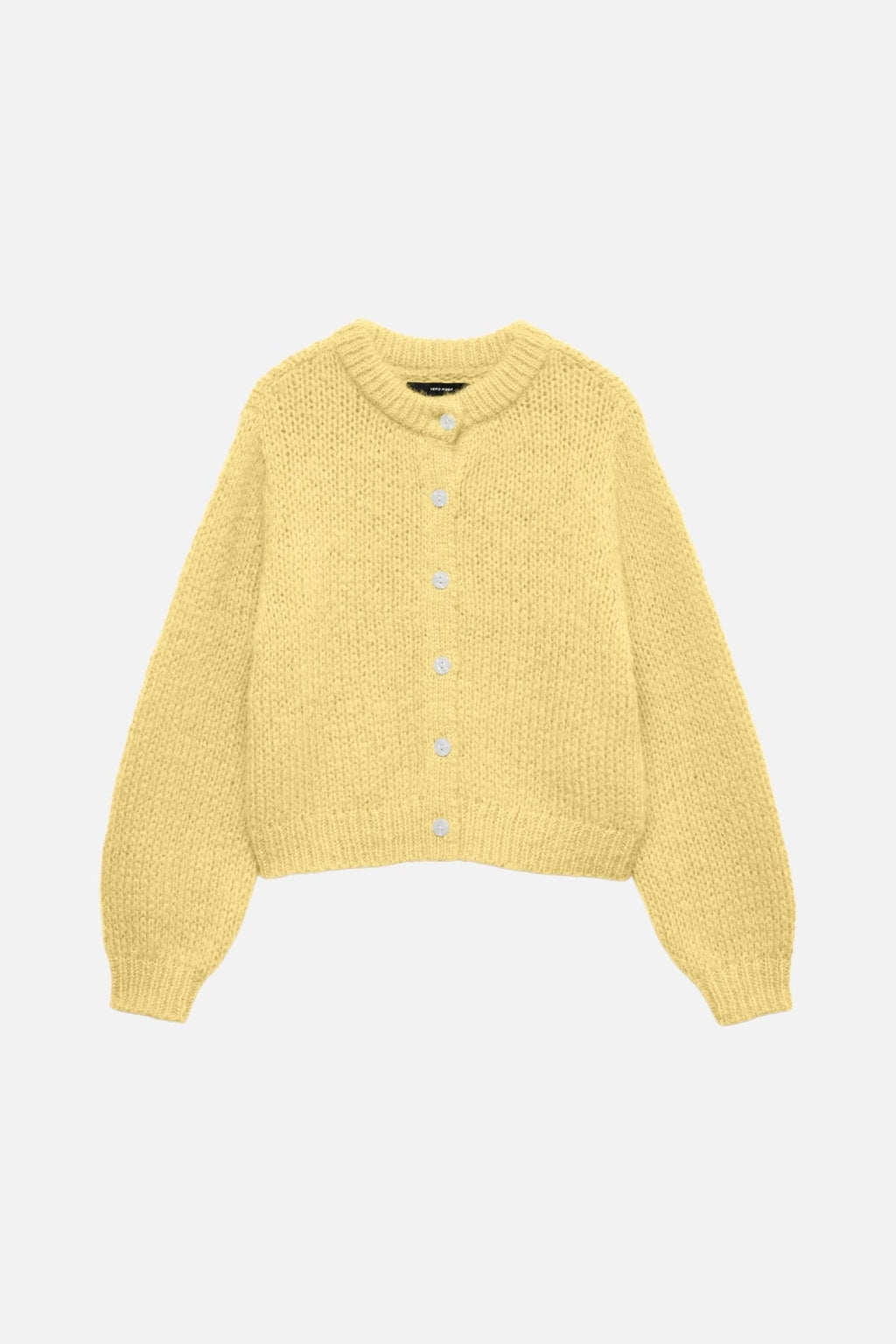 Wilo O -Neck Cardigan - Pale Banana