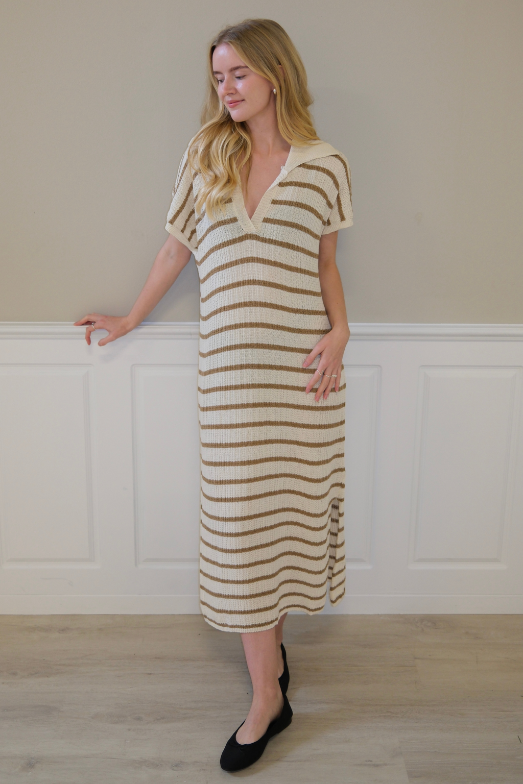 Victoria Dress - bianco/beige