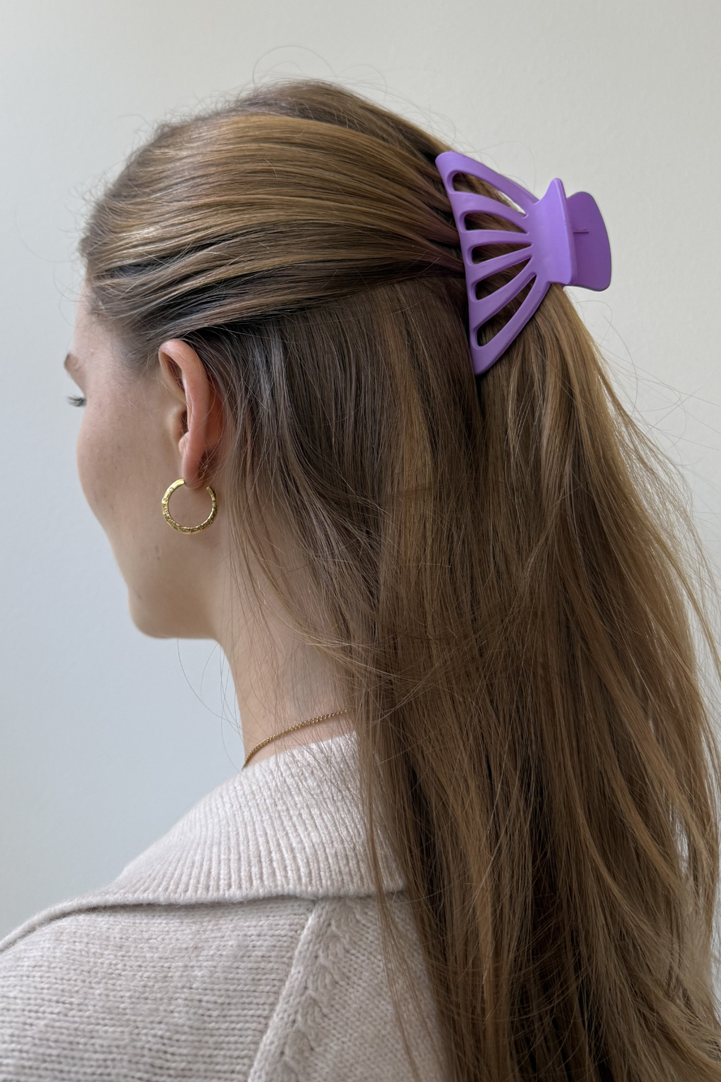 Hollow Claw Clip - Purple