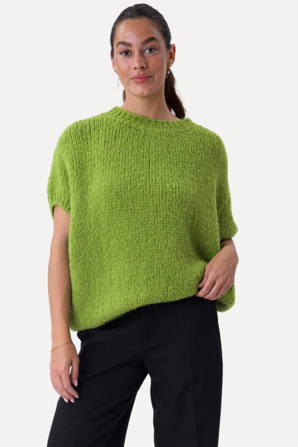 Chloe Short Sleeved Knit - Green