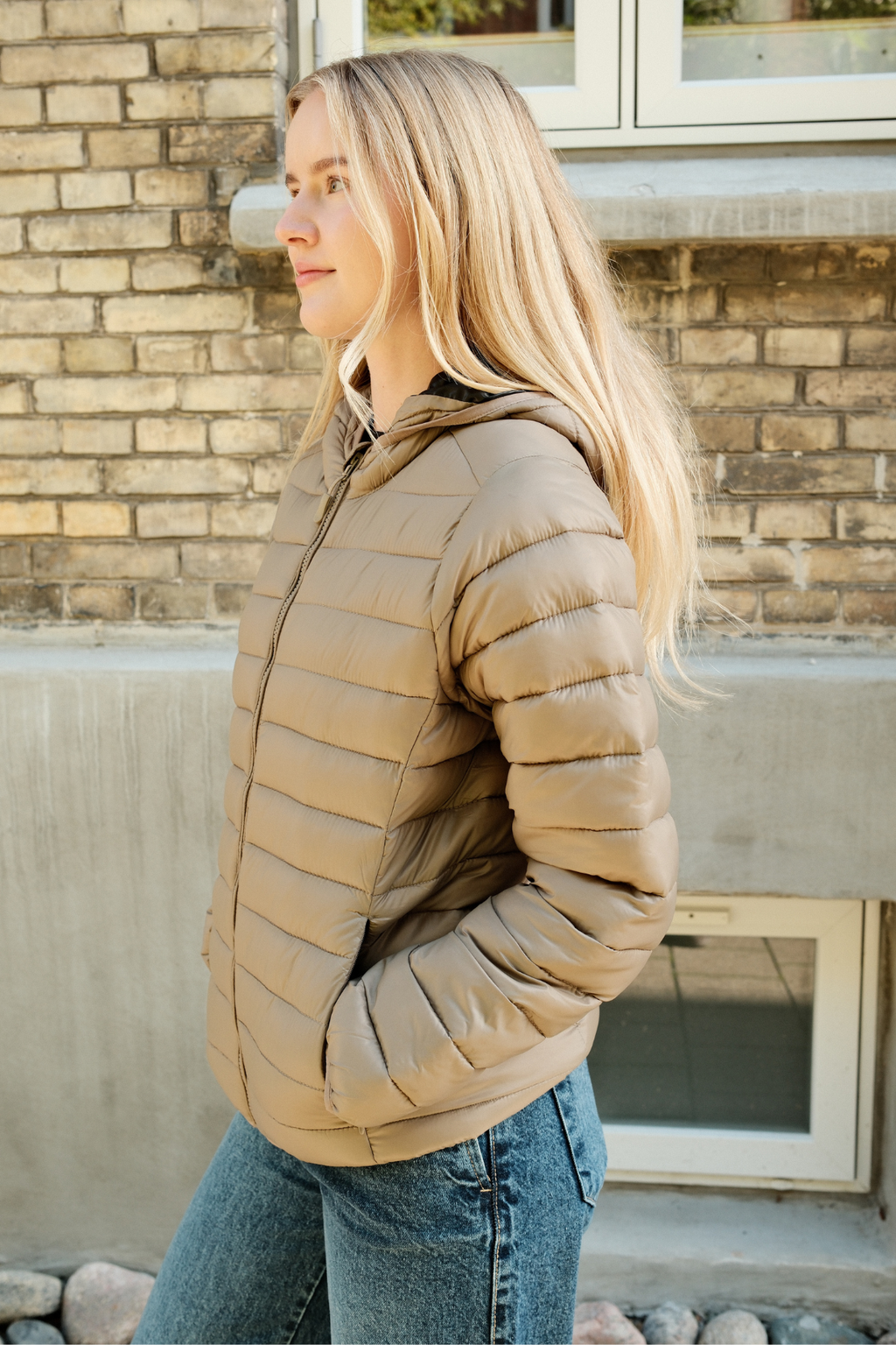 Light Puffer Jacket - Sand