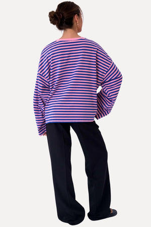 Camicetta Cleo - Blu/Rosa