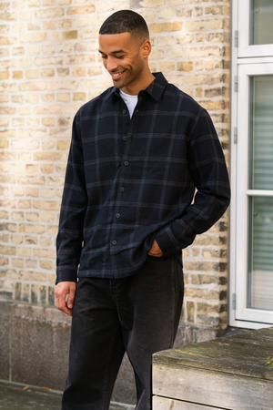 Tristan Overshirt - Dark Navy