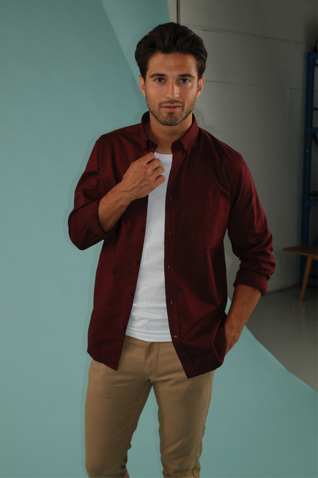 The Original Performance Oxford Shirt ™ ️ - Bordeaux