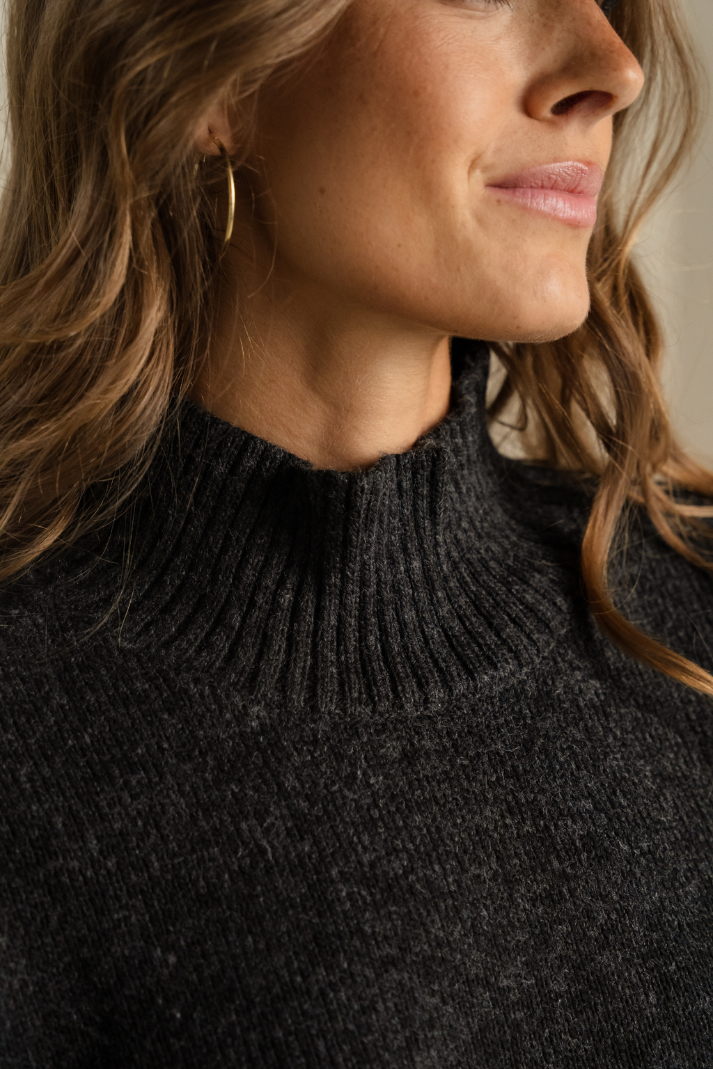 Emma Knit - Dark Grey Melange