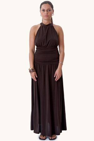Olivia Dress - Brown