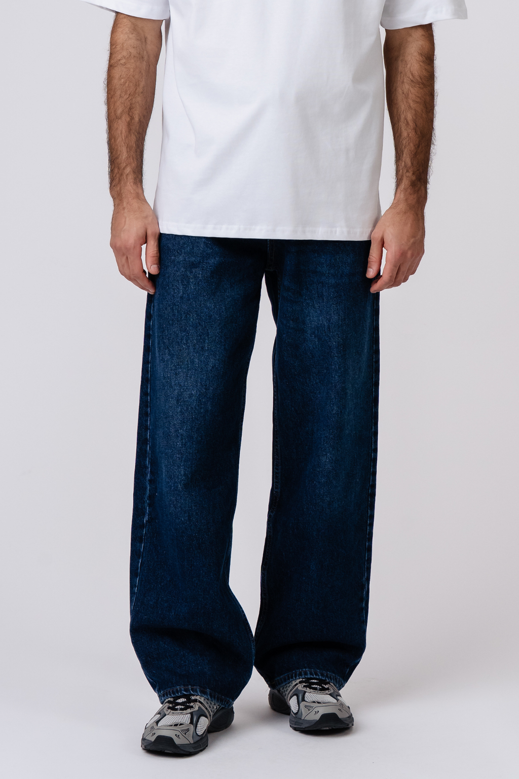 Jeans larghi - Blu scuro
