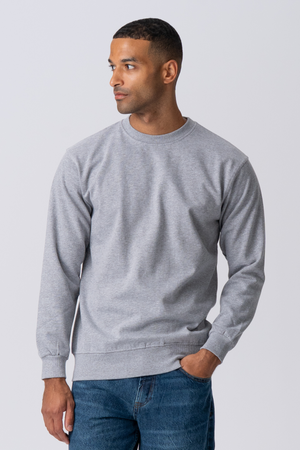 Essential Crewneck - Grey Melange