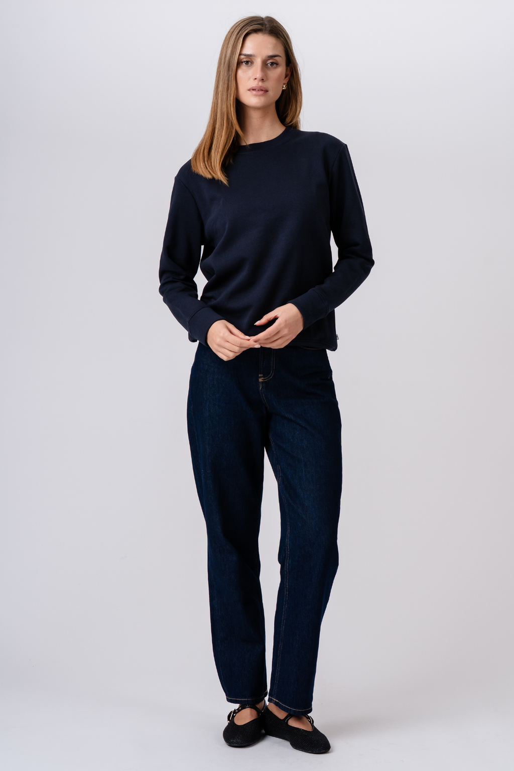 Felpa Girocollo - Blu Navy