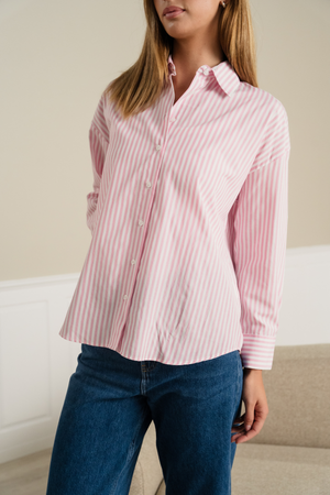 Camicia a strisce Layla - Pink