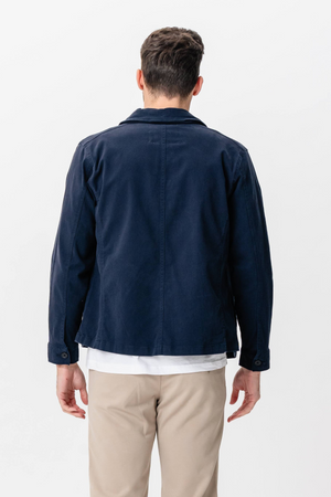 Twill Overshirt - Navy