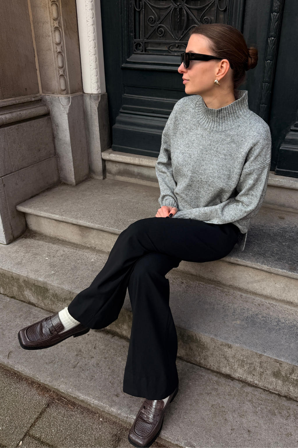 Emma Knit - Grigio chiaro melange