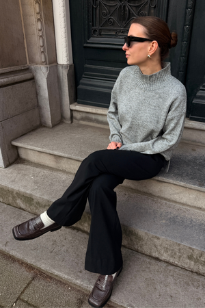 Emma Knit - Grigio chiaro melange