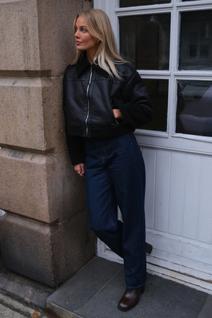 Giacca da shearling margherita - Nero/Nero