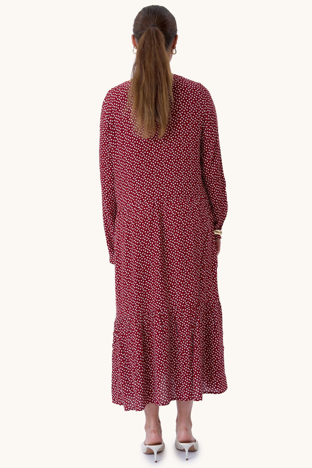 Anna long-sleeved dress - Sundried Tomato