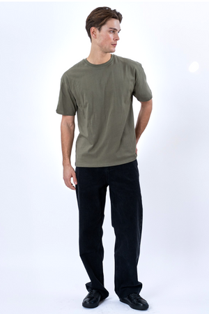 T-shirt squadrata - Oliva