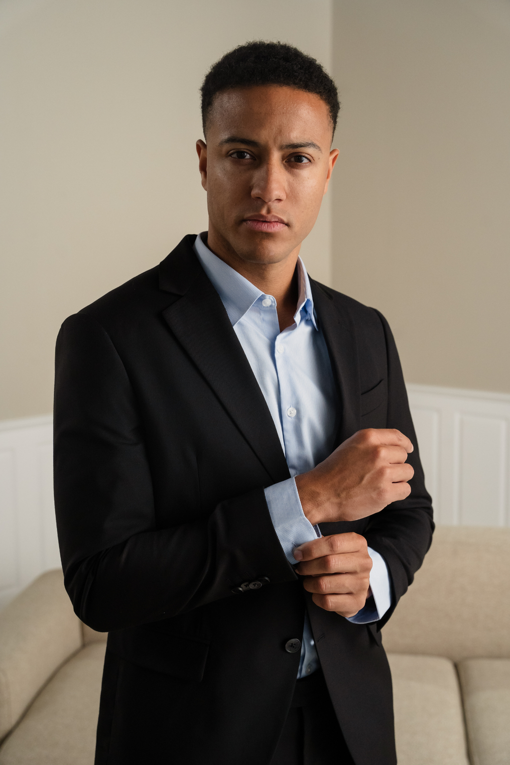 Premium Blazer a petto singolo - Nero