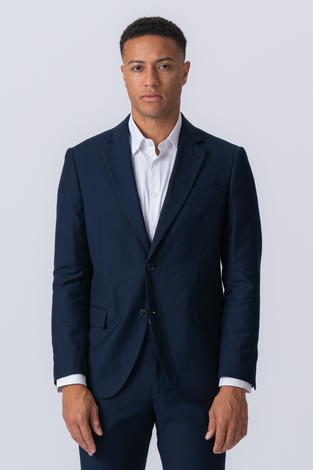 Premium Blazer a petto singolo - Navy