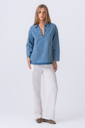 Shirt di denim Cassia - Blu chiaro