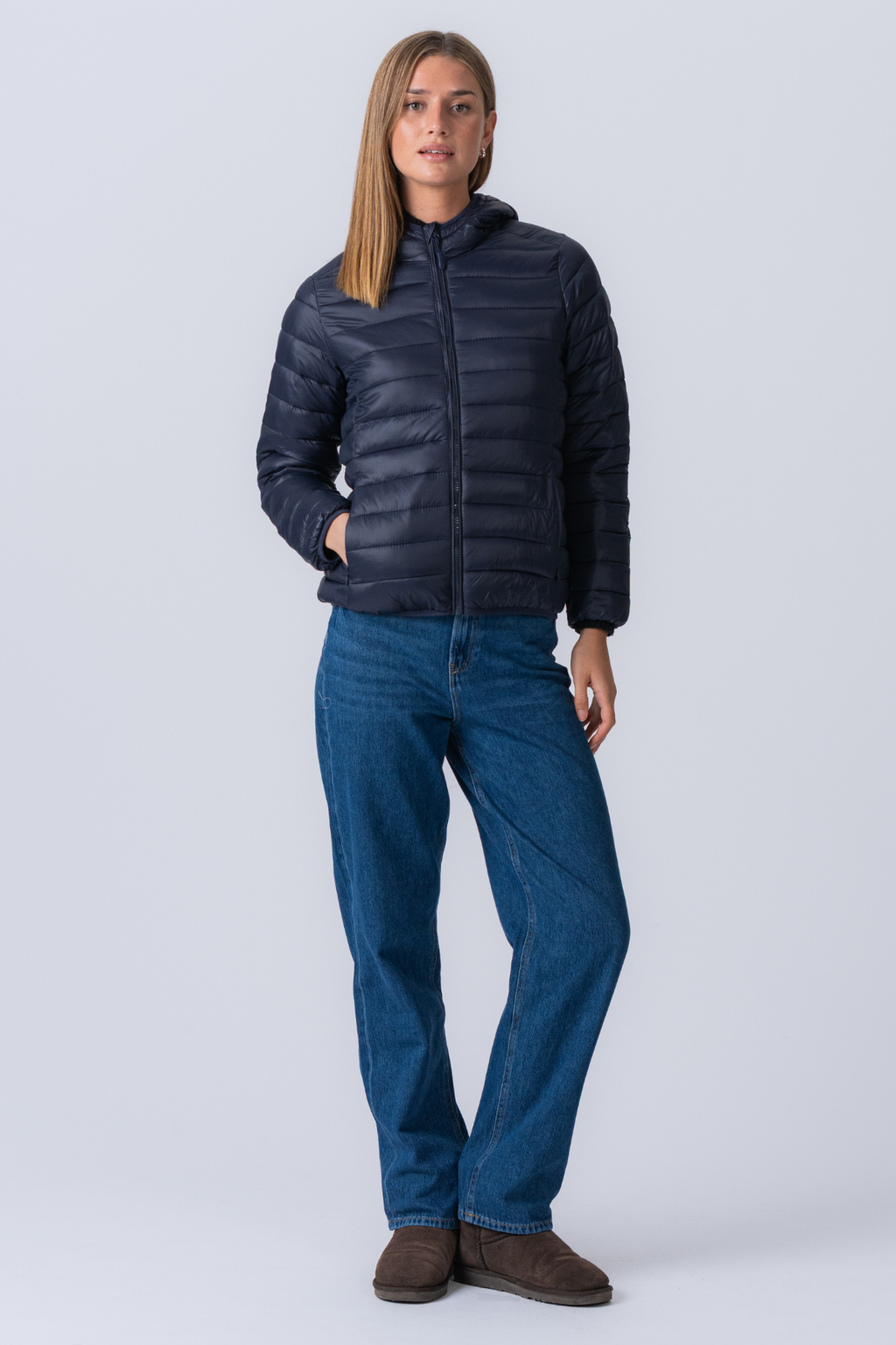 Light Puffer Jacket - Navy